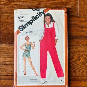 Simplicity Pattern 5266 for Women's Jumpsuit and Romper